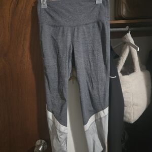 Gray and White Leggings Old Navy